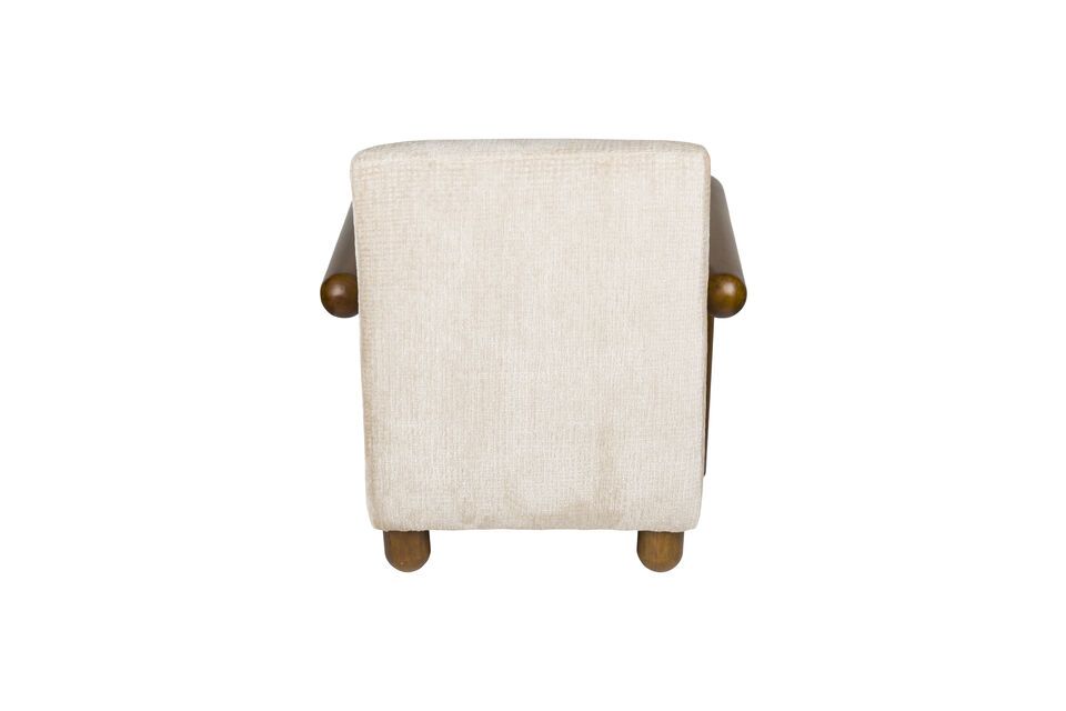 Sillón Robinson de terciopelo beige - 6