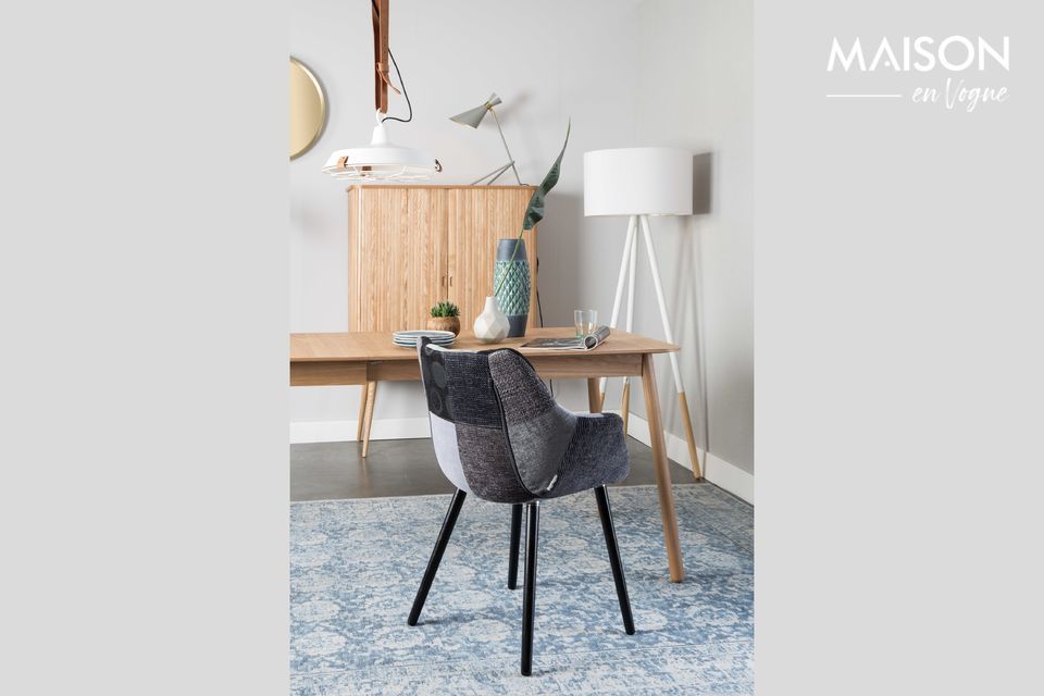 Sillón Twelve Patchwork gris Zuiver