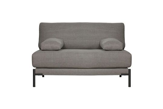 Sofá de 2 plazas en tejido gris Manga Clipped