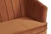 Miniatura Sofá de 2 plazas en terciopelo terracotta Alfred 4