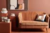 Miniatura Sofá de 2 plazas en terciopelo terracotta Alfred 5