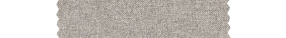 Descriptivo Materiales  Sofá de 3 plazas en tejido gris claro Brush