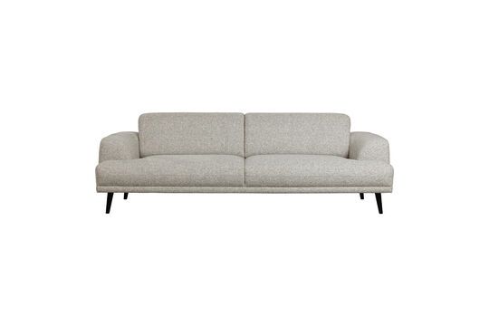 Sofá de 3 plazas en tejido gris claro Brush Clipped