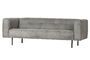 Miniatura Sofá de 3 plazas en tejido gris claro Skin Clipped