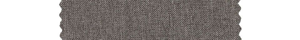 Descriptivo Materiales  Sofá de 3 plazas en tejido gris oscuro Brush