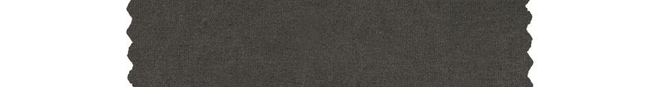 Descriptivo Materiales  Sofá de 3 plazas en tejido gris oscuro Manga