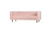 Miniatura Sofá de 3 plazas en terciopelo rosa pálido Studio 5