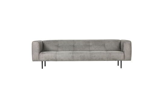 Sofá de 4 plazas en tejido gris claro Skin Clipped