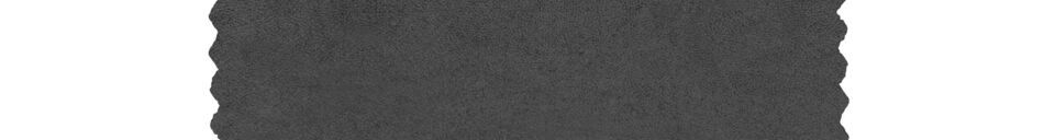 Descriptivo Materiales  Sofá de 4 plazas en tejido gris oscuro Skin