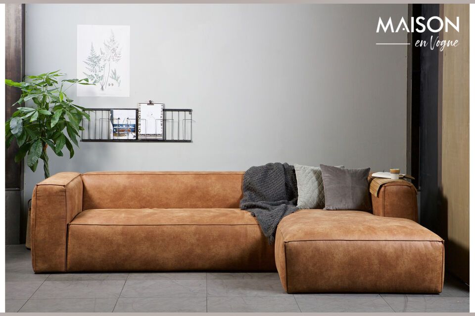 El sofá esquinero WOOD Bean llamará la atención en su salón gracias a su diseño superfresco en