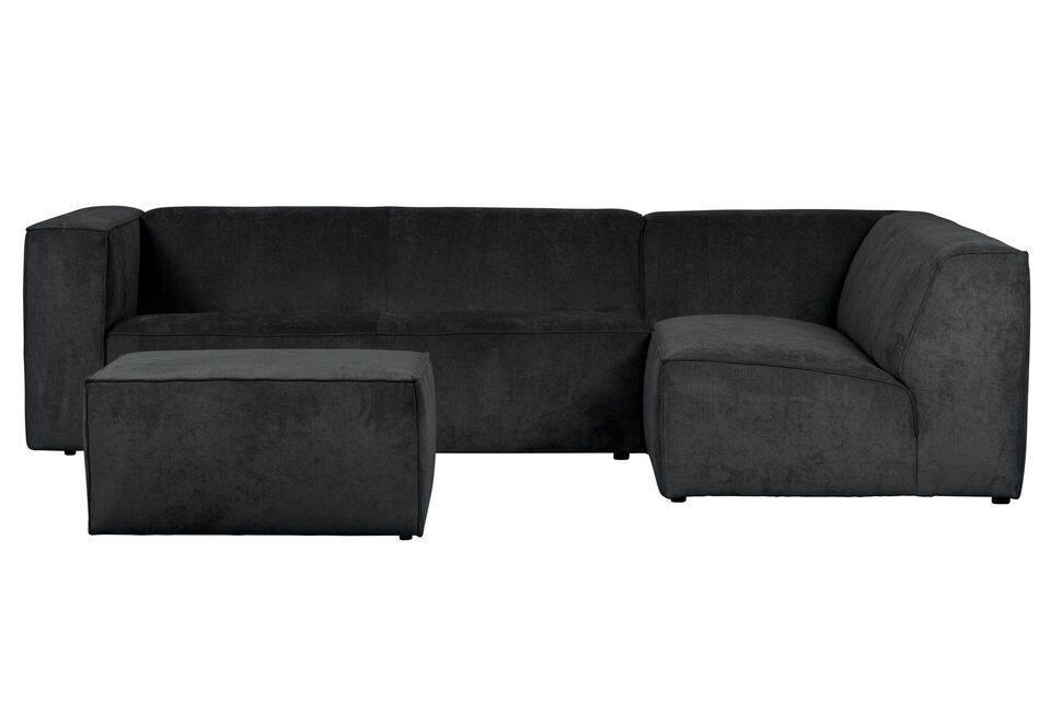Convierta su salón en un espacio amplio y confortable con este sofá esquinero de diseño.
