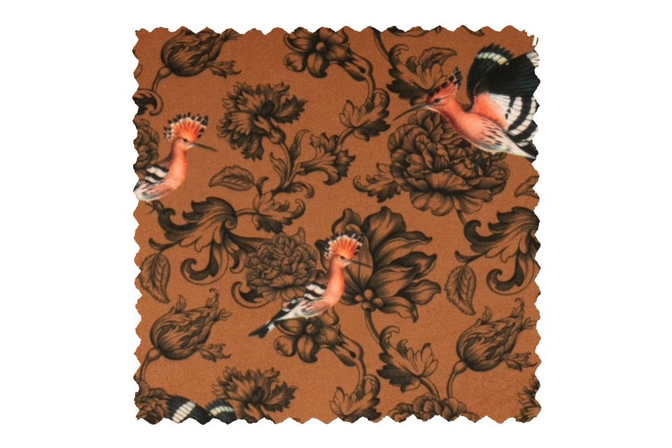 Sofá de terciopelo estampado Fenix Sara, Fino y simpático