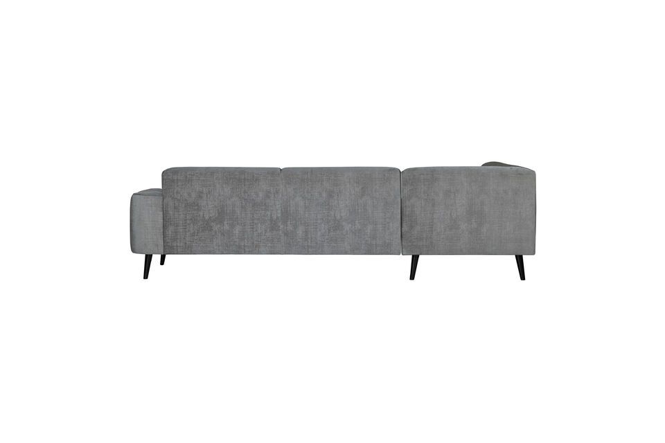 El sofá esquinero Brush: cómodo y lujoso, con un diseño de terciopelo texturizado