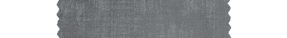 Descriptivo Materiales  Sofá de terciopelo gris cepillado esquina izquierda