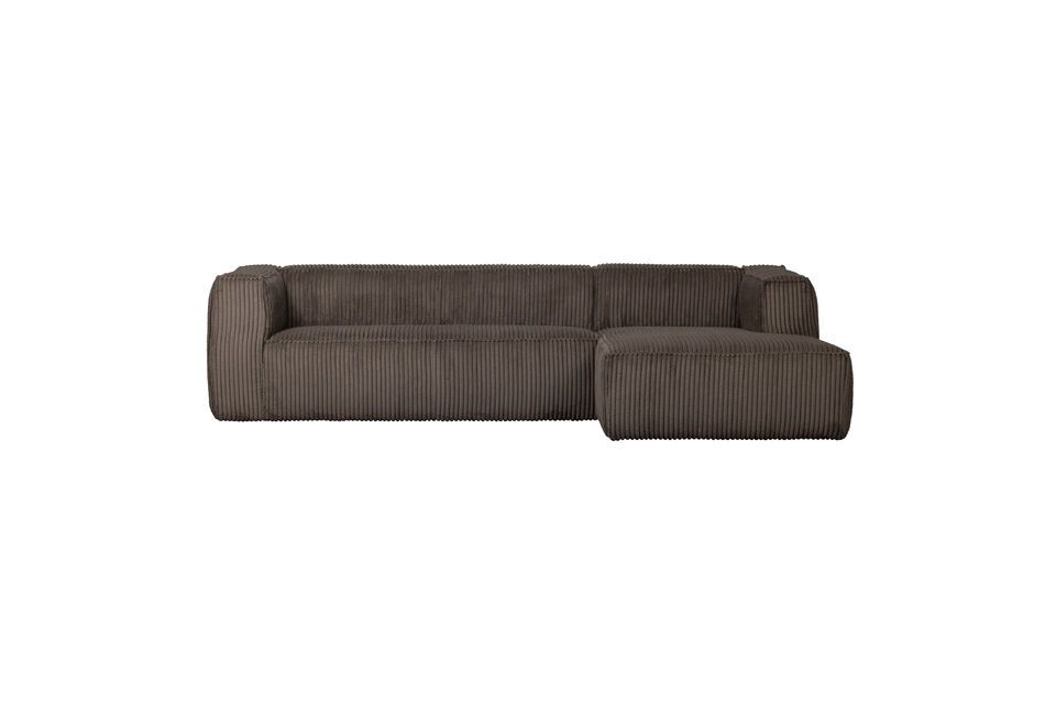 El sofá esquinero derecho de 5 plazas Bean es el mueble ideal para agasajar a sus invitados y