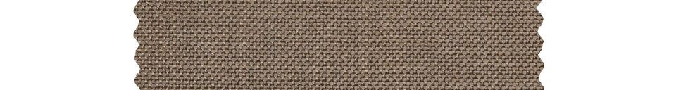 Descriptivo Materiales  Sofá esquinero en tejido marrón claro Freddie