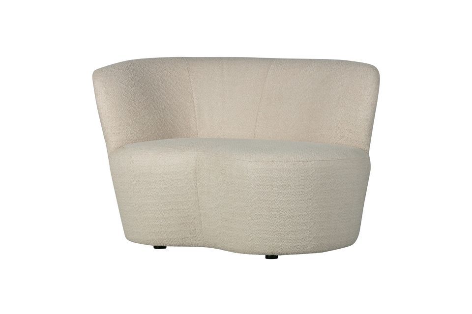 Las formas suaves y redondeadas y el cómodo tejido hacen de este sofá un lugar ideal para