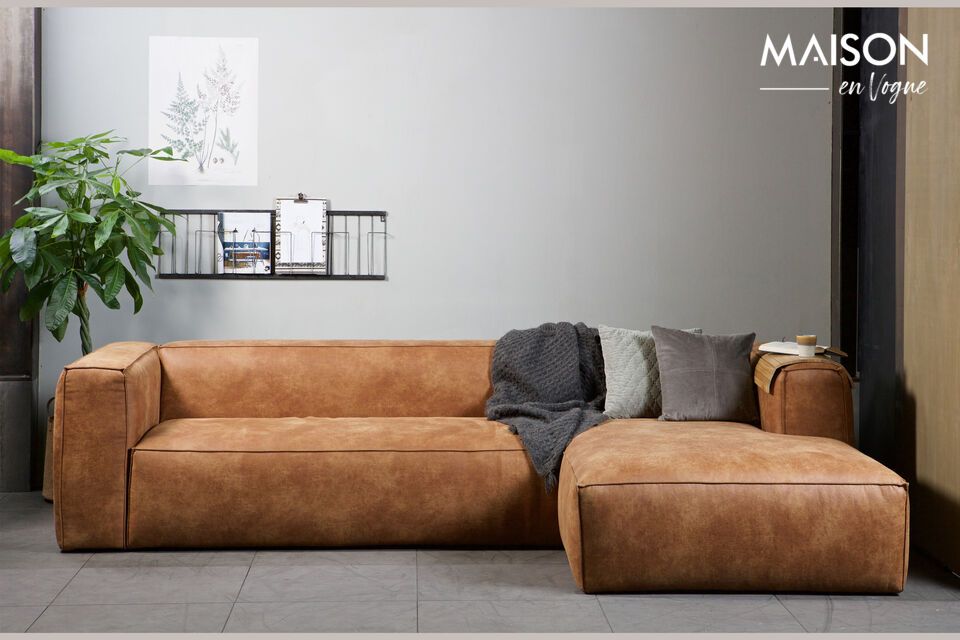 El sofá esquinero WOOD Bean llamará la atención en su salón gracias a su diseño superfresco en