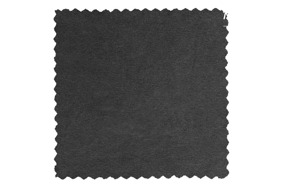 Sofá de 4 plazas en terciopelo gris oscuro Lloyd