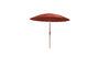 Miniatura Sombrilla de poliéster roja Sunshine Clipped