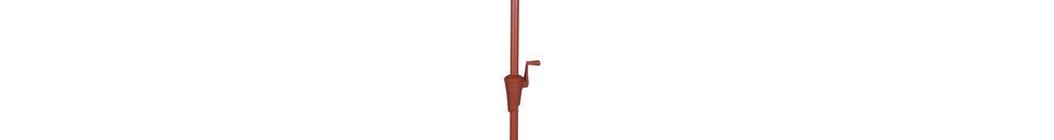 Descriptivo Materiales  Sombrilla de poliéster roja Sunshine