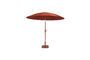 Miniatura Sombrilla de poliéster roja Sunshine Clipped