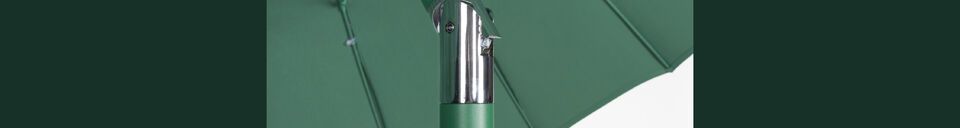 Descriptivo Materiales  Sombrilla de poliéster verde Sunshine