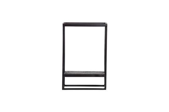 Soporte de pared de metal negro Febe