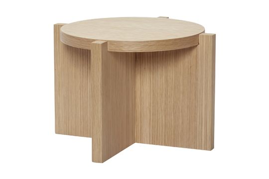 Soporte para plantas de madera beige Nomad Clipped