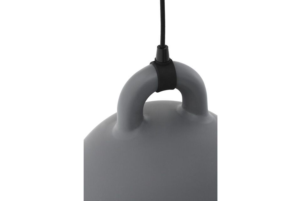 Suspensión Small Bell, aluminio gris, original y práctica