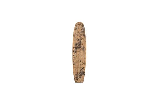Tabla de surf de madera de mango beige
