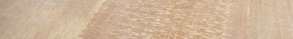 Descriptivo Materiales  Tablero 180 x 90 en madera de mango blanco Tablero