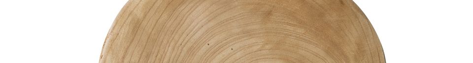 Descriptivo Materiales  Taburete de madera beige Bink