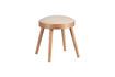 Miniatura Taburete de madera beige Laurie 1