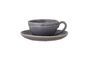 Miniatura Taza y plato de capuccino gris Raben Clipped