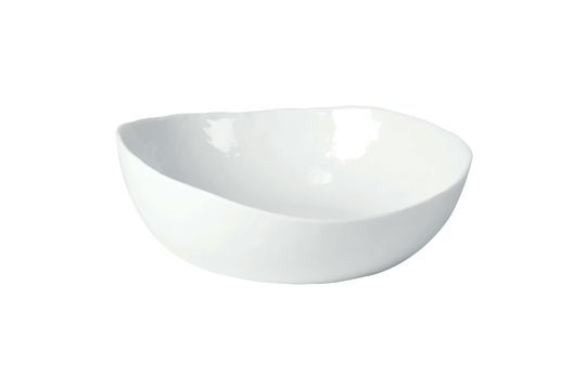 Tazón de sopa de porcelana blanca Clipped