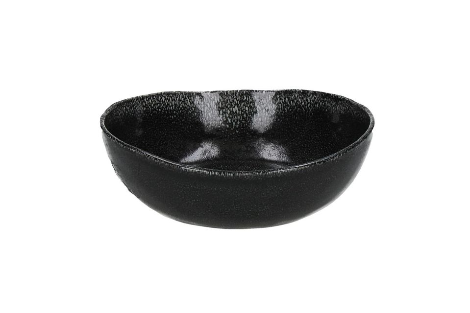 Tazón de sopa negra Porcelino Experience Pomax
