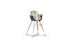 Miniatura Trona OVO azul con asiento beige 6