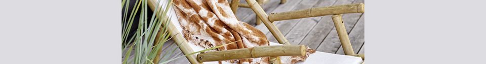 Descriptivo Materiales  Tumbona de bambú Korfu