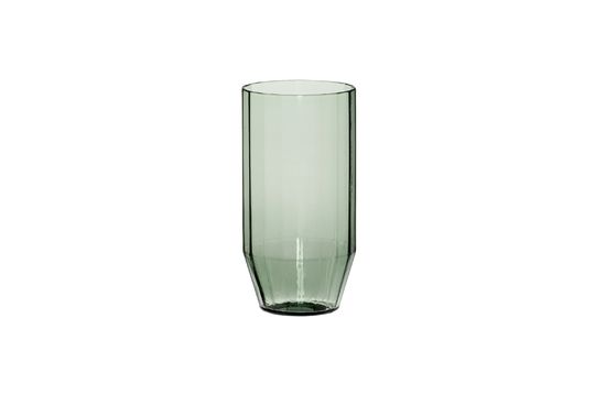 Vaso de agua de cristal verde Aster Clipped