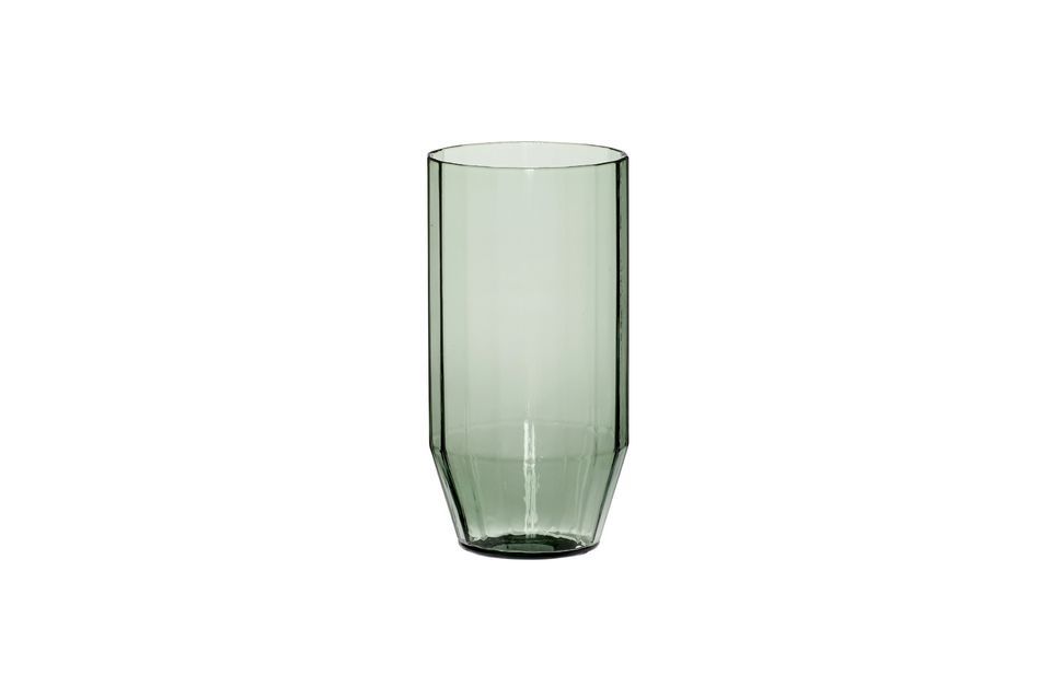 Vaso de agua de cristal verde Aster Hübsch