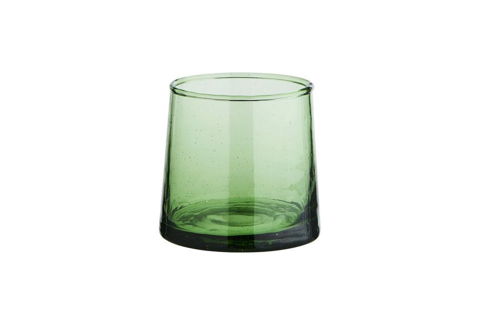 Vaso de agua de cristal verde Balda Madam Stoltz
