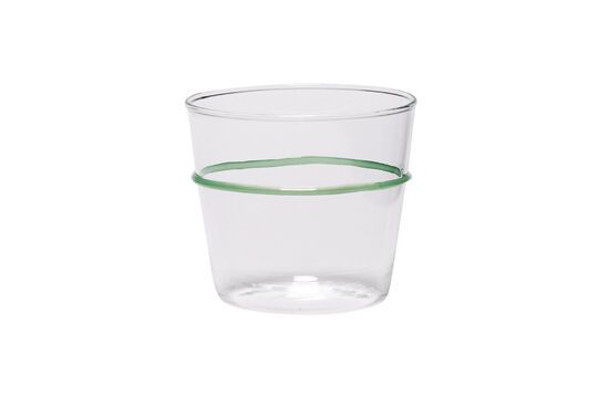 Vaso de agua de cristal verde Orbit