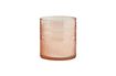 Miniatura Vaso de agua de vidrio martillado rojo Marto 1