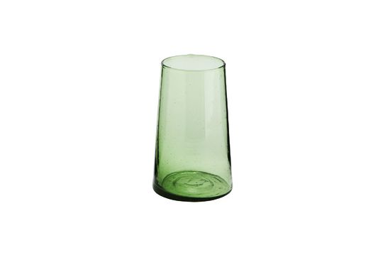 Vaso de agua grande de cristal verde Balda Clipped