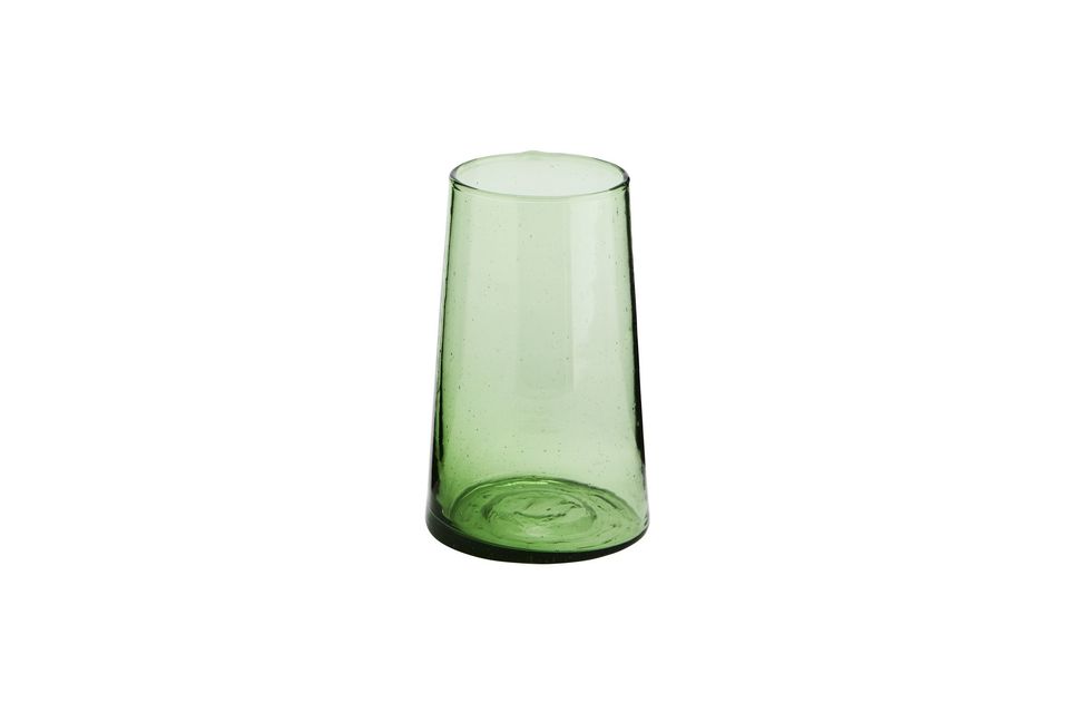 Vaso de agua grande de cristal verde Balda Madam Stoltz