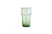 Miniatura Vaso de agua grande de vidrio verde Beldi 1