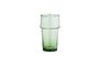 Miniatura Vaso de agua grande de vidrio verde Beldi Clipped
